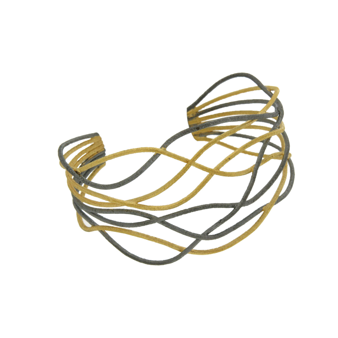 Rhodium Radiance Wire Cuff