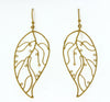 Leafy Gold Elegance Earrings