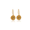 Gold and Rhodium Flower Earrings