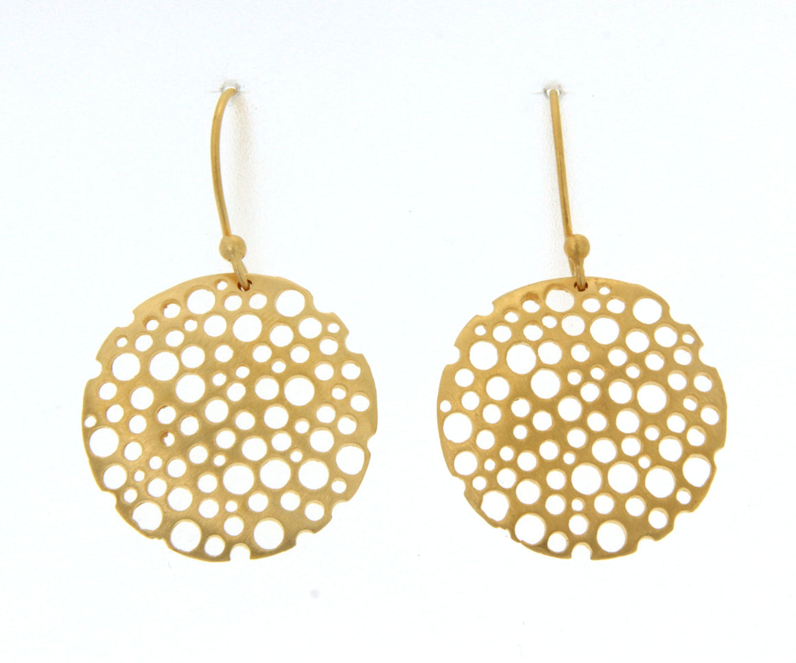 Gold Hoop French Hook Earrings