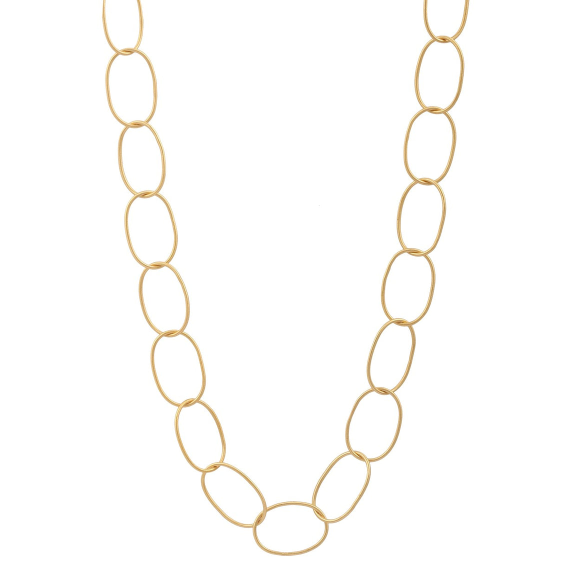 Large Gold Cable Necklace
