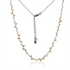 Gold Rhodium Dot Necklace