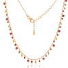 Garnet and Gold Bead Necklace