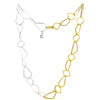 Silver Gold Odd Shaped Cable Chain