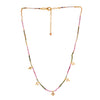 Faceted Tourmaline Beads with Polki Diamonds