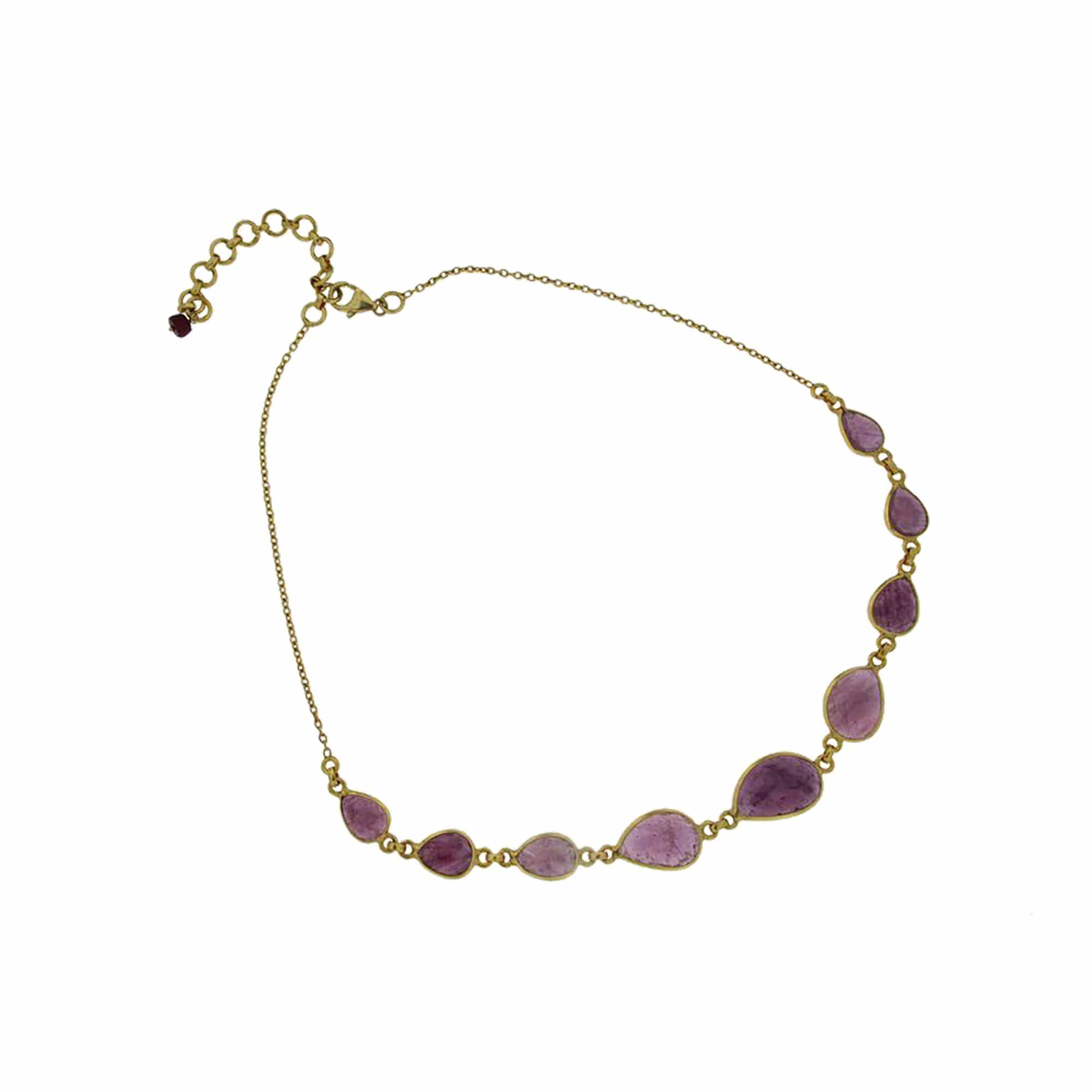 Women's Pink Heart Necklace Palm Shape Pendant Retro Necklace | SHEIN UK